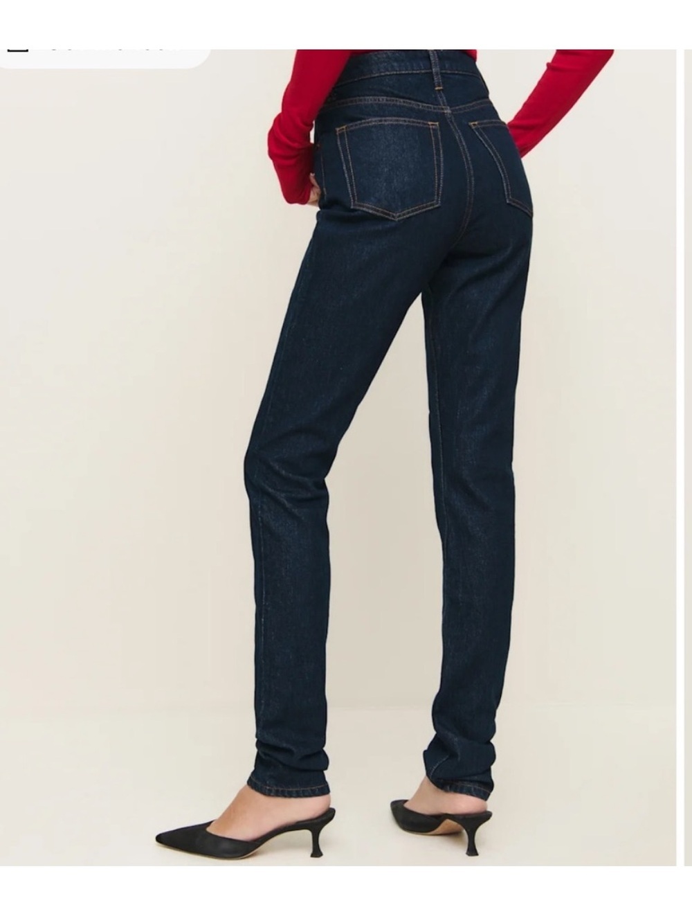 Reformation Etta High Rise Stacked Slim Jeans- size 26 - Picture 2 of 8